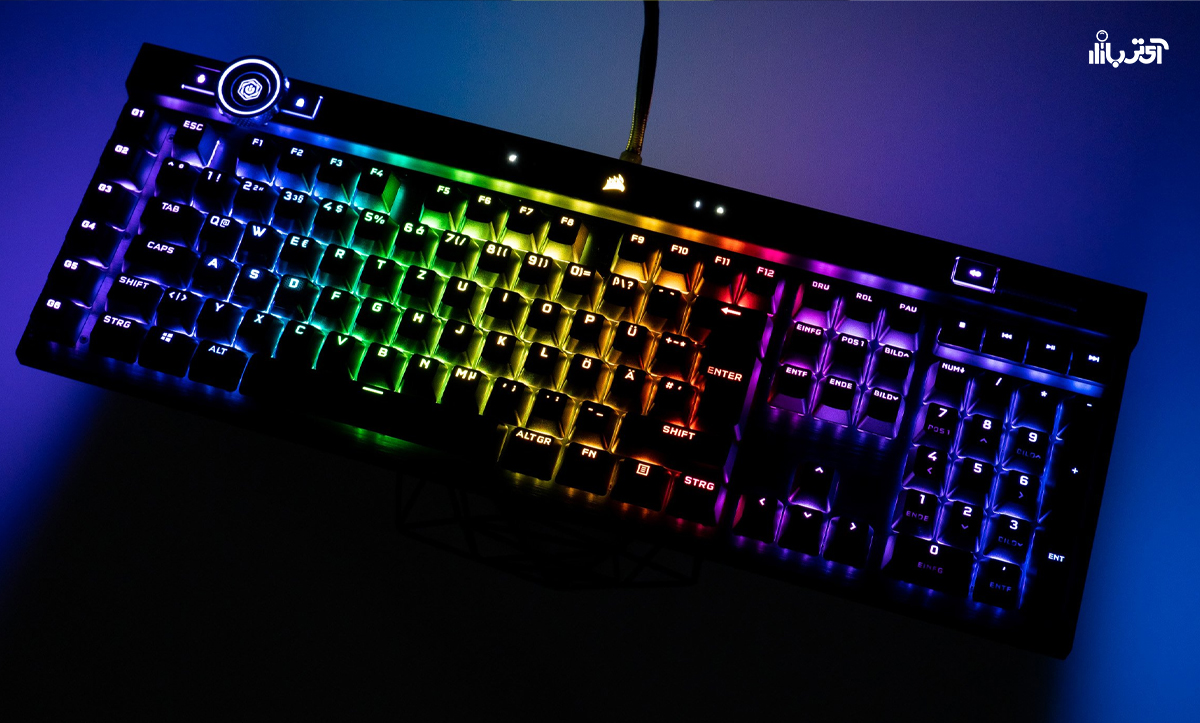 راهنمای خرید بهترین کیبورد گیمینگ | کیبورد گیمینگ کورسیر K100 RGB