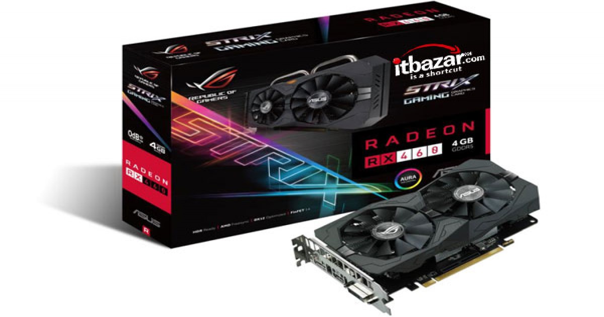 کارت گرافیک ایسوس ROG STRIX RX 460