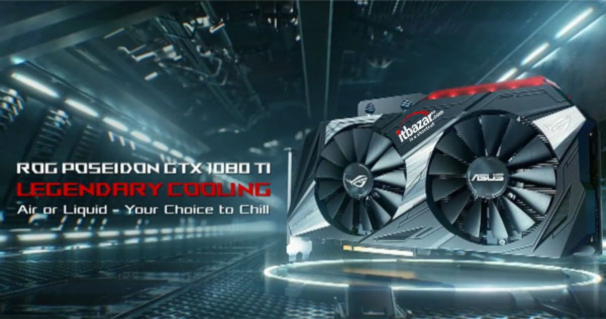 کارت گرافیک ایسوس GTX 1080 Ti ROG POSEIDON