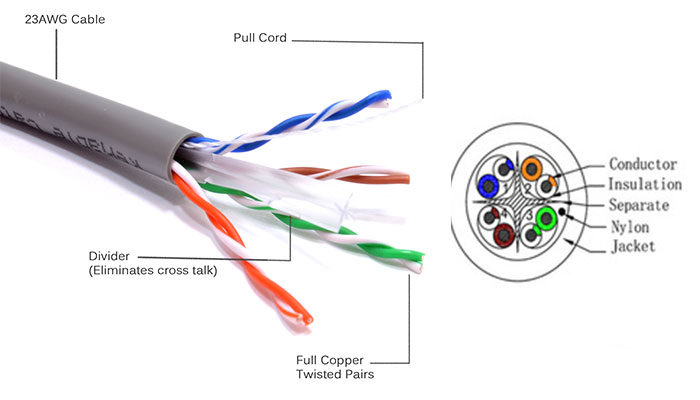 کابل شبکه نگزنس CAT6 UTP