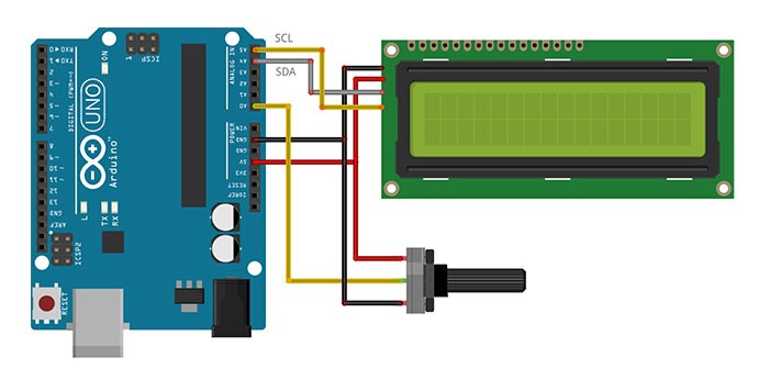 شیلد نمایشگر LCD کاراکتری 1602 آردوینو