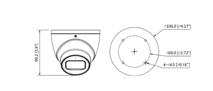 دوربین مداربسته HDCVI دام داهوا HAC-HDW2802TP-A