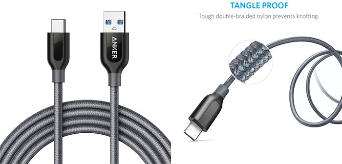 کابل USB-C به USB3 انکر 1.8 متر PowerLine+