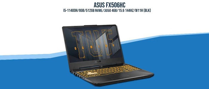 لپ تاپ Asus FX506HC i7-11800H 64B 1TB SSD 4GB