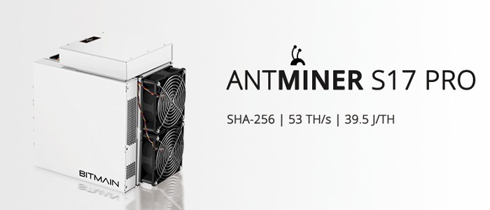 دستگاه ماینر بیت مین Antminer S17 Pro 59Th/s