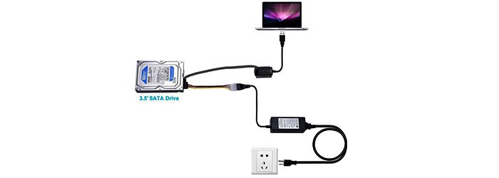 کابل تبدیل SATA/IDE To USB2 52X