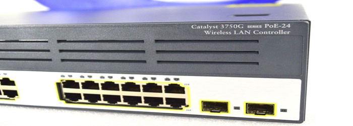 Cisco WS-C3750G-24WS-S25 24 Port Management Switch