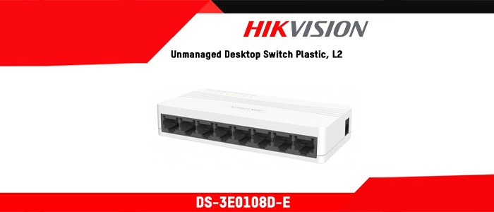 سوئیچ شبکه هایک ویژن 8 پورت DS-3E0108D-E