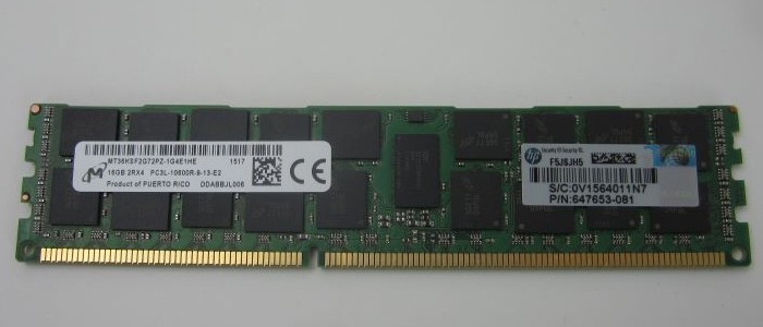 رم سرور اچ پی 16GB PC3L-10600 647901-B21