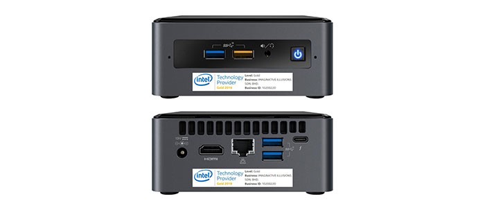 مینی پی سی اینتل NUC8I7BEH Core i7 16GB 1TB 240GB