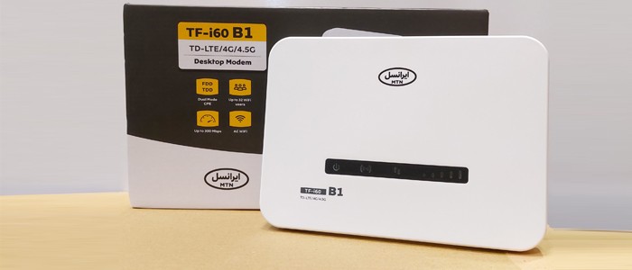 مودم 4G ایرانسل TF-i60 B1 با 200 گیگ اینترنت