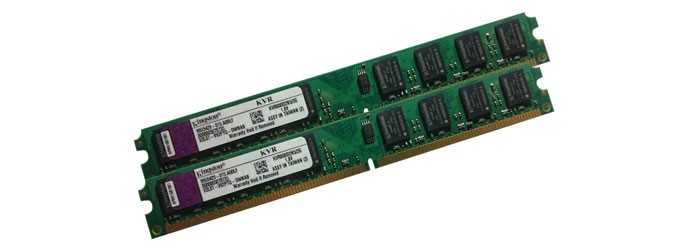 رم کامپیوتر کینگستون 2GB DDR2 800MHz PC2-6400