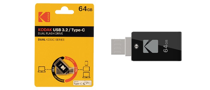 فلش مموری کداک K233C 64GB USB Type-C