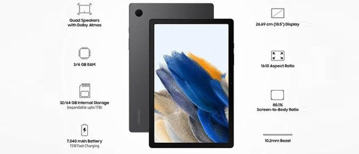 تبلت سامسونگ گلکسی Tab A8 10.5inch 2021 64GB 4GB