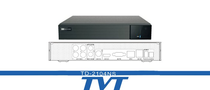 دستگاه دی وی آر TVT TD-2104NS-HP 4CH