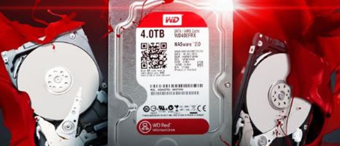 هارد دوربین مداربسته برند وسترن دیجیتال RED WD40EFRX 4TB